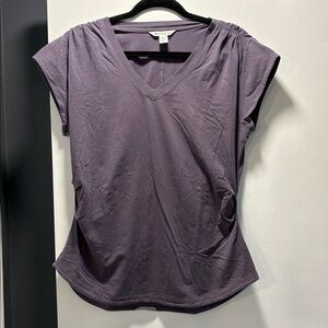 5/$25! Athleta Lavender V-Neck Short Sleeve Tee